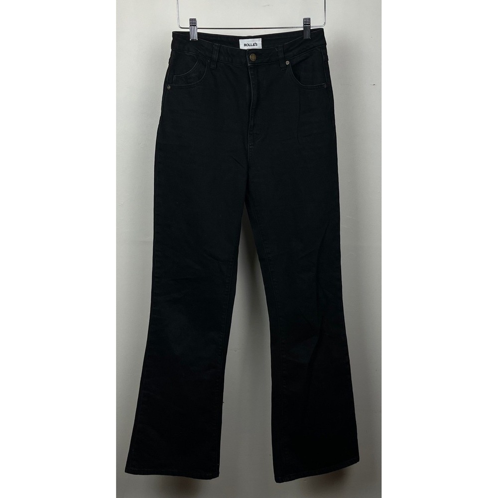 Rollas Dusters Bootcut High Rise Slim Bootcut Jeans Black Size 28 Style 14124